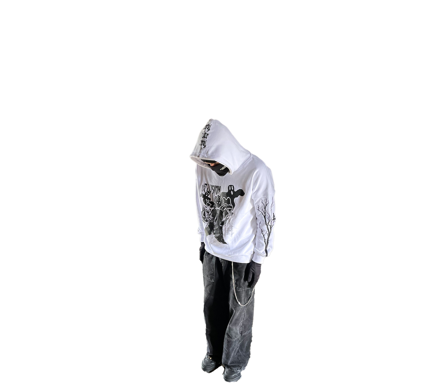 DELUSION HOODIE WHITE